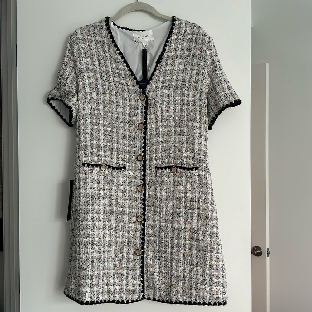 Tuckernuck - Pomander Place - White Tweed Josephine Dress